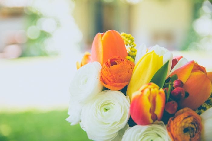 spring flowers tiles inspiration