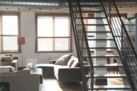 Industrial chic loft space