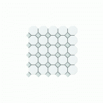 Octagon White Blue Matt & Gloss tile