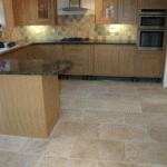 Travertine kitchen tiles