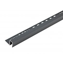 10mm Anthracite Grey Box Tile Trim 2.5m