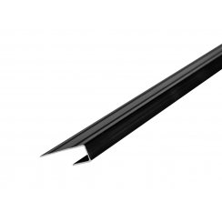 2.5mm Black End Cap Shower Panel Trim 3m