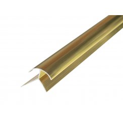 2.5mm Gold External Corner Shower Panel Trim 3m