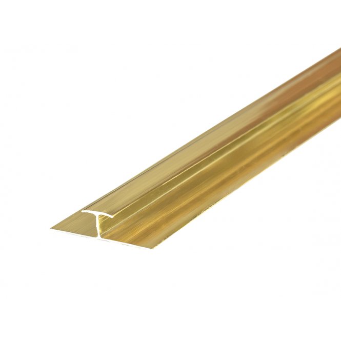2.5mm Gold H Joint Shower Panel Trim 3m