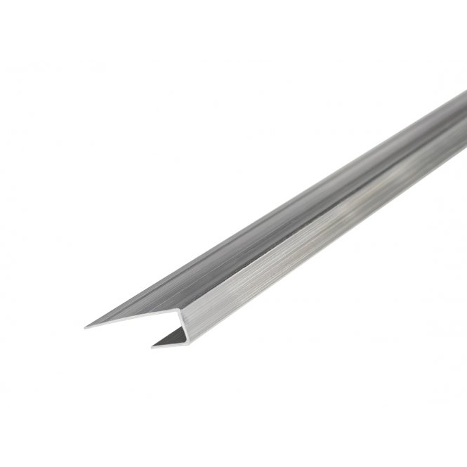2.5mm Silver End Cap Shower Panel Trim 3m