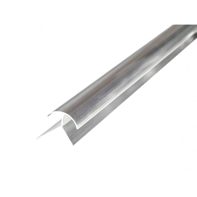 2.5mm Silver External Corner Shower Panel Trim 3m