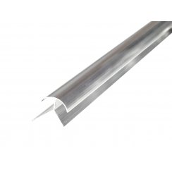 2.5mm Silver External Corner Shower Panel Trim 3m
