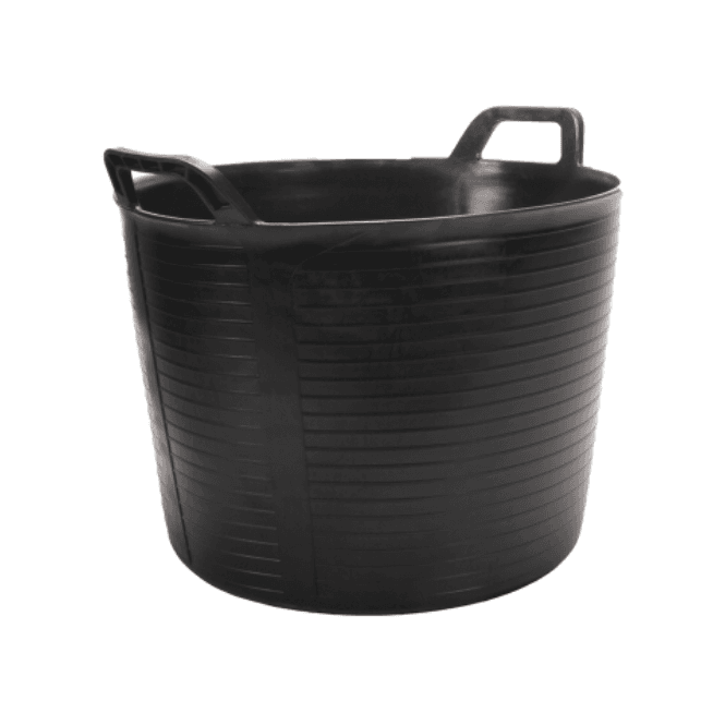 40 Litre Black Plastic Trug