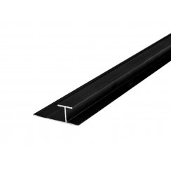 4mm Matt Black H Joint Shower Panel Trim 3m