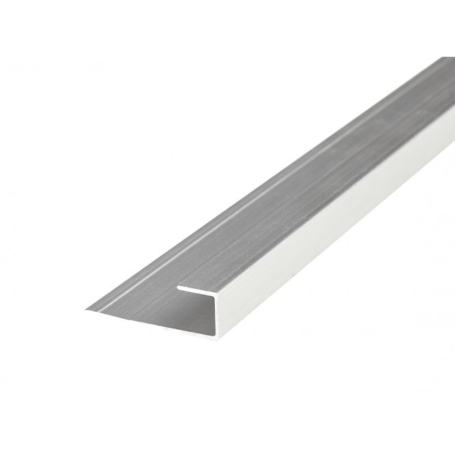 4mm Matt Silver End Cap Shower Panel Trim 3m