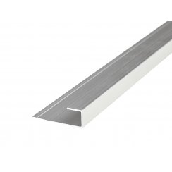 4mm Matt Silver End Cap Shower Panel Trim 3m