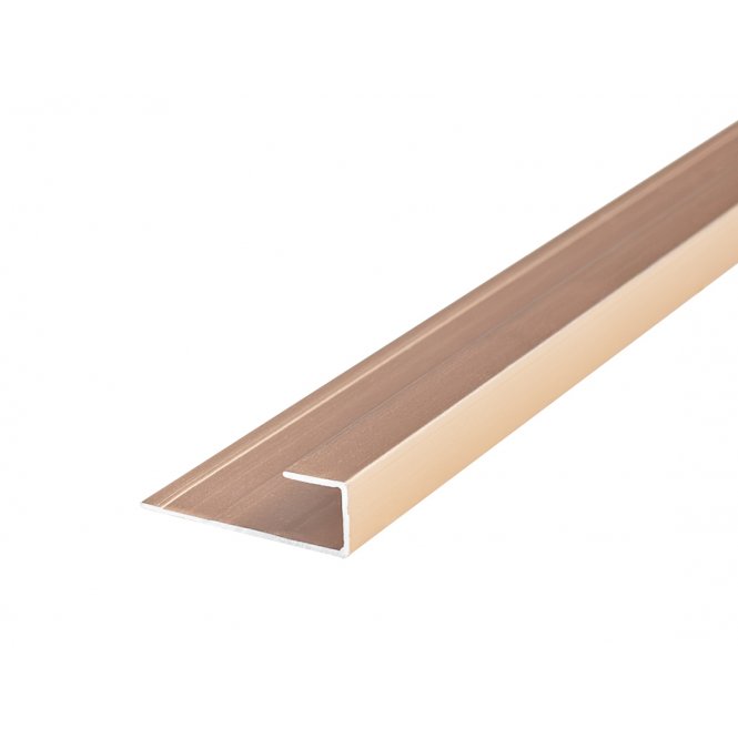 4mm Rose Gold End Cap Shower Panel Trim 3m