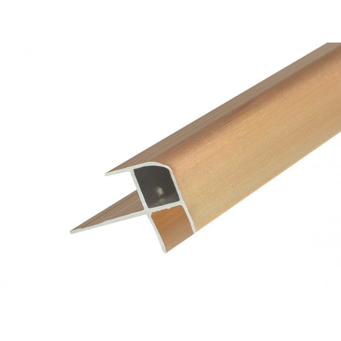 4mm Rose Gold External Corner Shower Panel Trim 3m