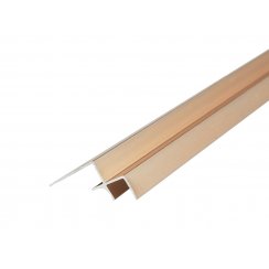 4mm Rose Gold Internal Corner Shower Panel Trim 3m