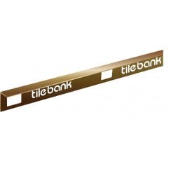 8mm Bright Brass Tile Trim 2.5m