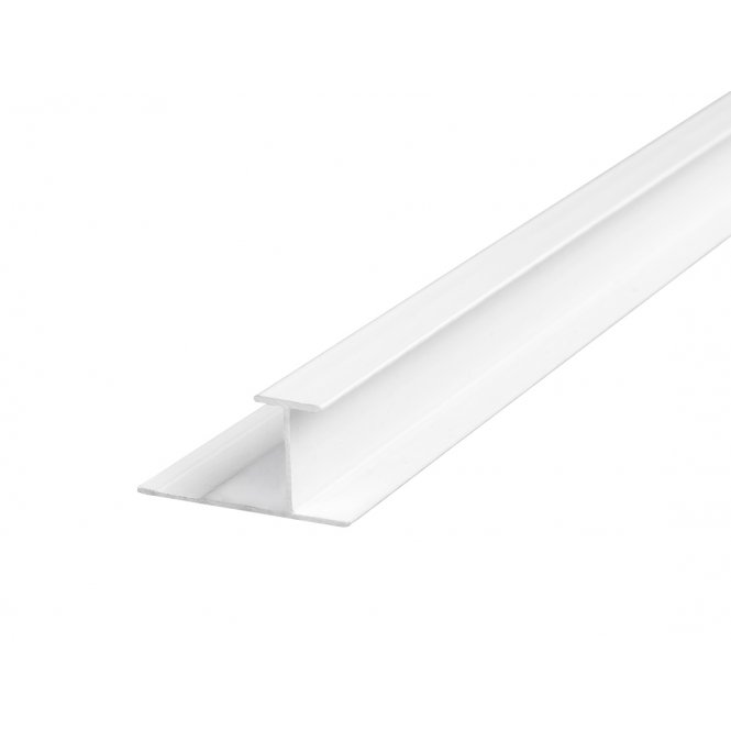 8mm Gloss White H Joint Shower Panel Trim 3m