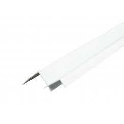 8mm Gloss White Internal Corner Shower Panel Trim 3m