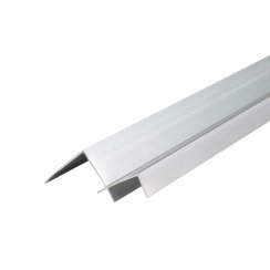 8mm Matt Silver Internal Corner Shower Panel Trim 3m