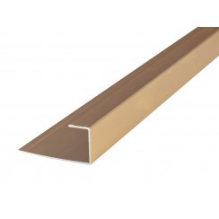 8mm Rose Gold End Cap Shower Panel Trim 3m