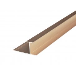 8mm Rose Gold H Joint Shower Panel Trim 3m