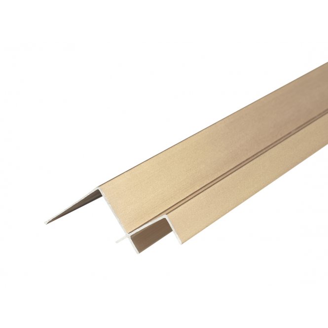 8mm Rose Gold Internal Corner Shower Panel Trim 3m