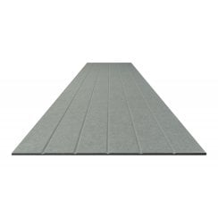 Acoustic Groove Grey Felt Panel 240cm x 60cm