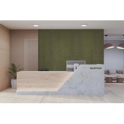 Acoustic Groove Olive Brown Felt Panel 240cm x 60cm