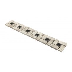Adria Stone & Metal  5cm x 30cm Border Tile