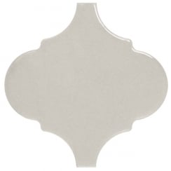 Alhambra Light Grey Gloss 12cm x 12cm Wall Tile