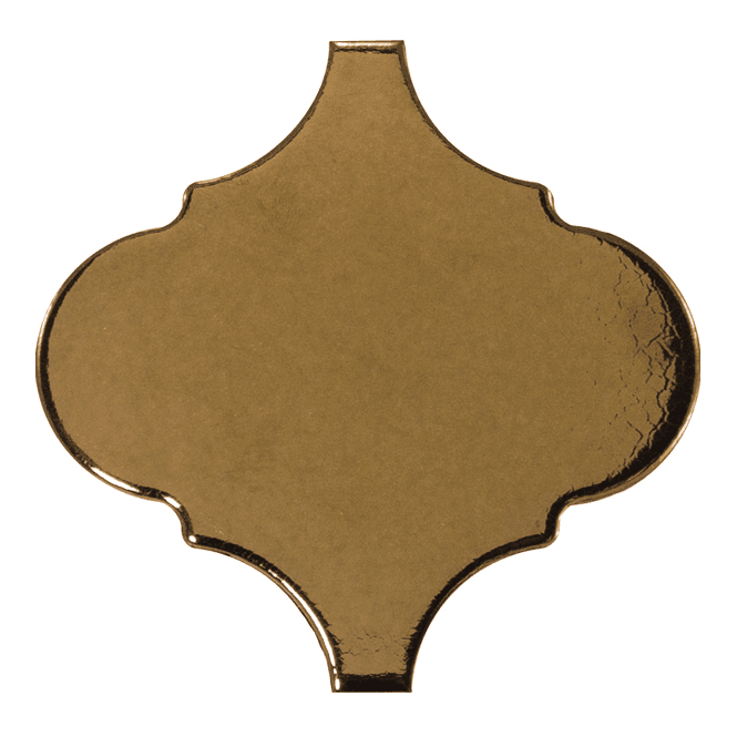 Alhambra Metallic Gold Gloss 12cm x 12cm Wall Tile