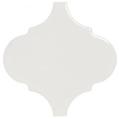 Alhambra White Gloss 12cm x 12cm Wall Tile