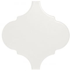 Alhambra White Matt 12cm x 12cm Wall Tile
