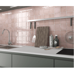 Altea Dusty Pink 10cm x 10cm Wall Tile