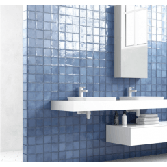 Altea Thistle Blue 10cm x 10cm Wall Tile