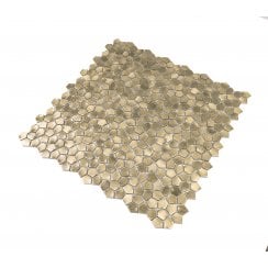 Alume Link Gold 30.2cm x 30.4cm (1.5cm x1.9cm) Mosaic Tile