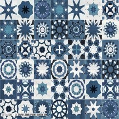Amazonia Ocean 20.3cm x 20.3cm Wall & Floor Tile