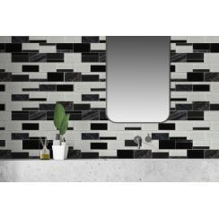 Antartic Monochrome 29.2cm x 29.8cm Mosaic Tile