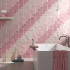 Antic Pastel Rosa 7.5cm x 15cm Wall Tile