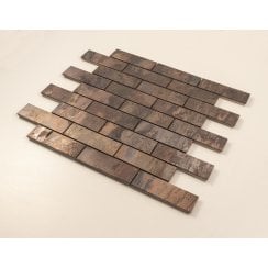 Antique Bronze Mini Metro 30.2cm x 30.6cm Mosaic Tile