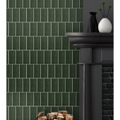Antique Victorian Green 7.5cm x 15cm Wall Tile