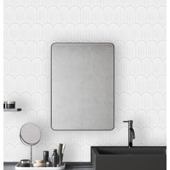 Arcs Daisy White 28.8cm x 29.7cm (4.5cm x 8.6cm) Mosaic Tile