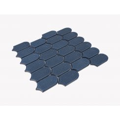Arcs Tiffany Blue 28.8cm x 29.7cm (4.5cm x 8.6cm) Mosaic Tile