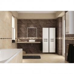 Arigato Brown 29.7cm x 59.8cm Wall & Floor Tile