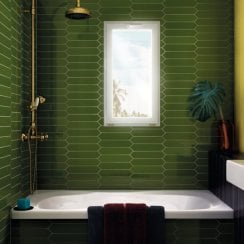 Arrow Green Kelp 5cm x 25cm Wall Tile