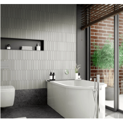Arrow Lanse Grey 5cm x 25cm Wall Tile