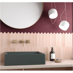 Arrow Lanse Rose 5cm x 25cm Wall Tile