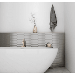 Arrow Lanse Silver 5cm x 25cm Wall Tile
