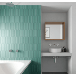 Arrow Lanse Viridian 5cm x 25cm Wall Tile