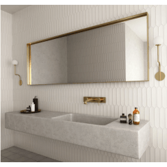 Arrow Lanse White 5cm x 25cm Wall Tile