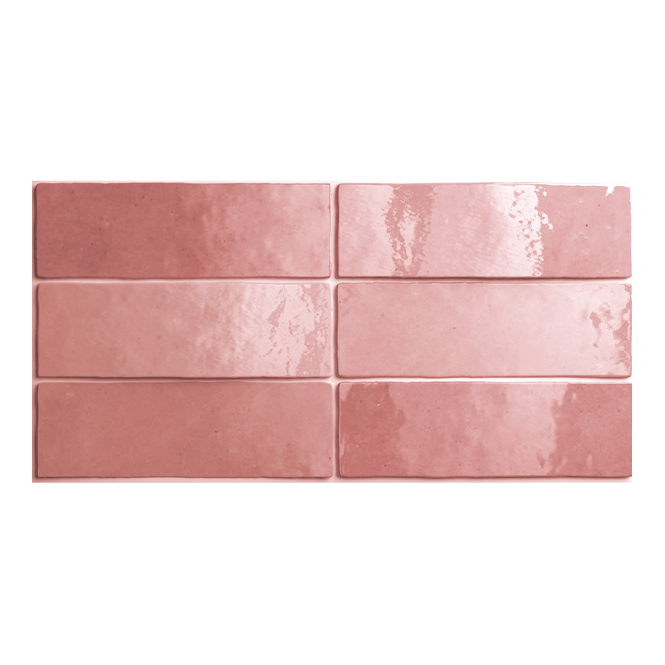 Artesano Rose Mallow 6.5cm x 20cm Wall Tile